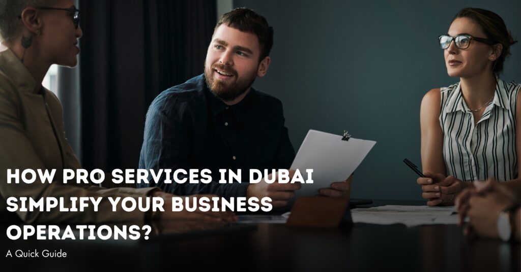 How Pro Services In Dubai Simplify Your Business Operations